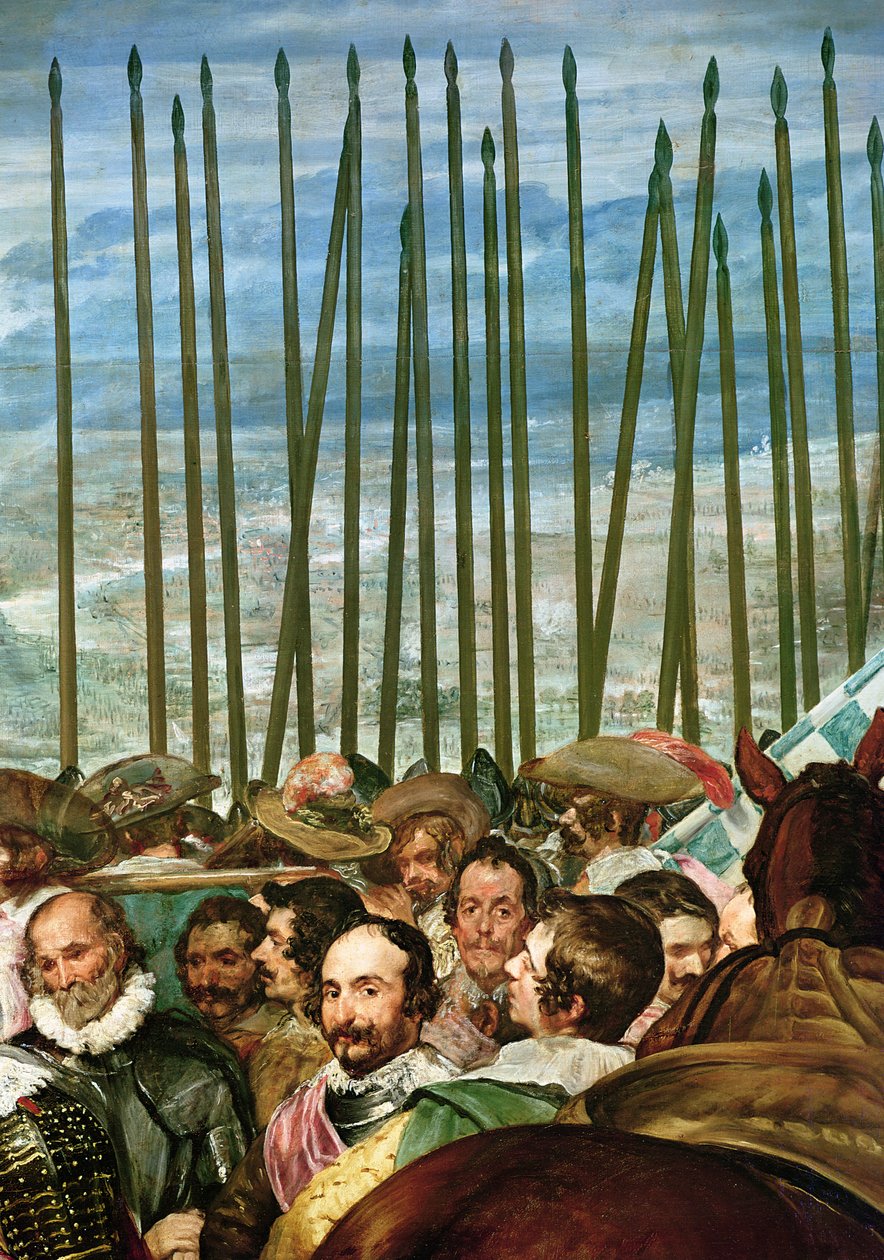 布雷达的投降，1625年，有长矛的士兵的细节，c.1635（另见30730） 作者 迭戈委拉斯开兹