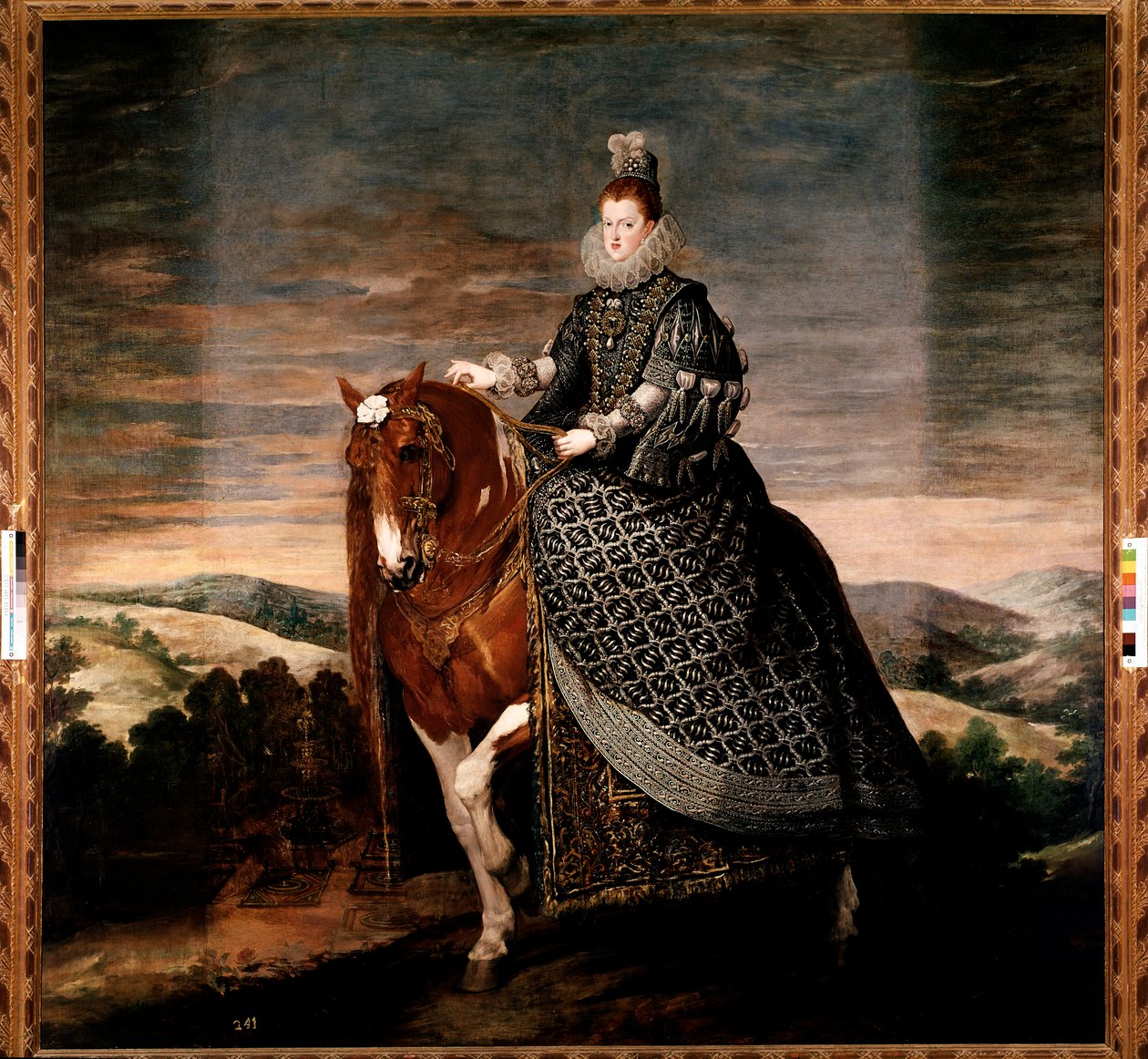 Equestrian Portrait of Queen Margarita of Austria (oil on canvas 作者 迭戈委拉斯开兹