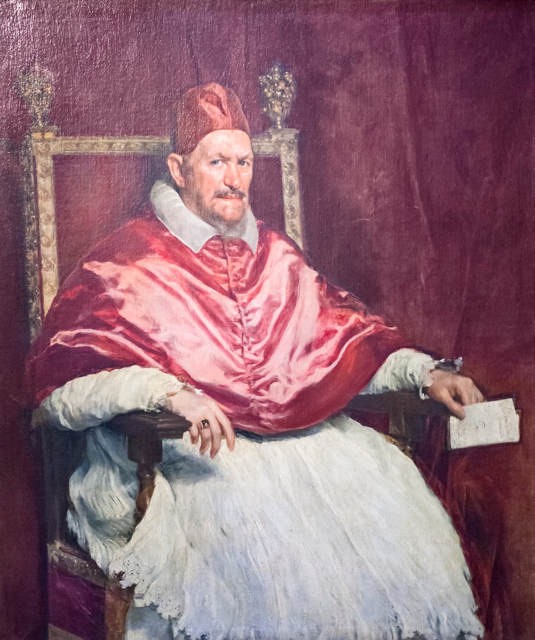 教皇英诺森十世，被称为詹巴蒂斯塔-帕姆菲利（Giambattista Pamfili 作者 迭戈委拉斯开兹