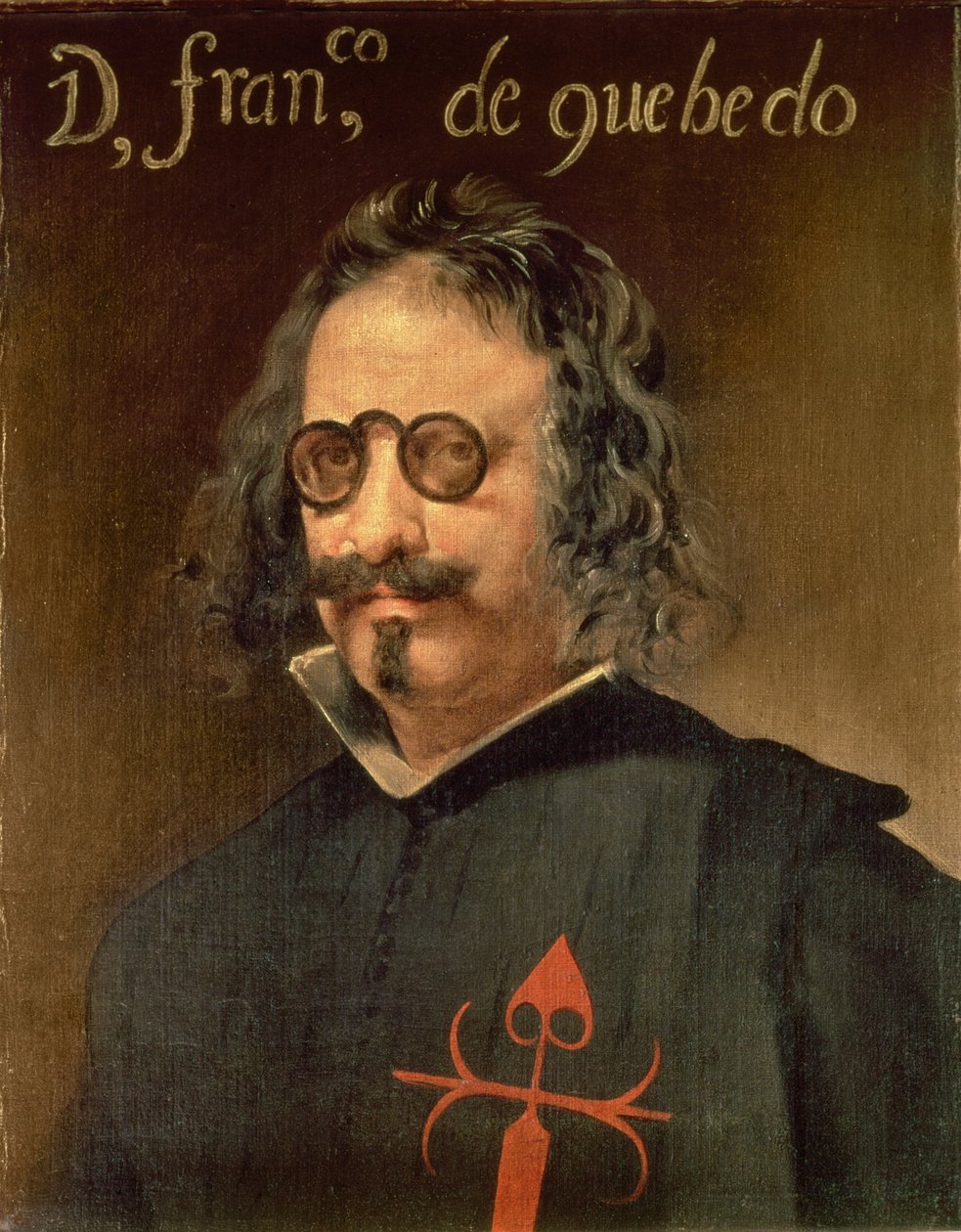 弗朗西斯科-德-克韦多-伊-比列加斯（1580-1645 年）肖像（布面油画） 作者 迭戈委拉斯开兹
