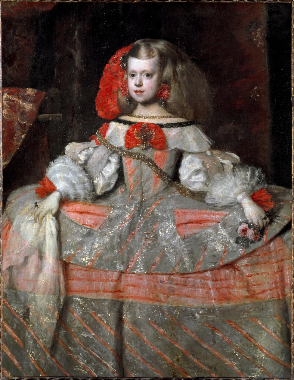 奥地利的Infanta Margarita Teresa的肖像 作者 迭戈委拉斯开兹