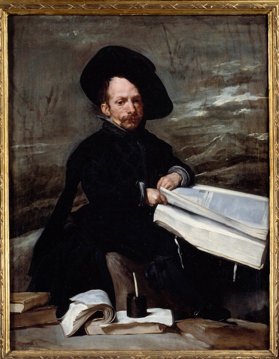 小丑迭戈·德·阿塞多的肖像说表弟。 Diego Rodriguez de Silva y Velasquez (1599-1660) 的绘画 作者 迭戈委拉斯开兹