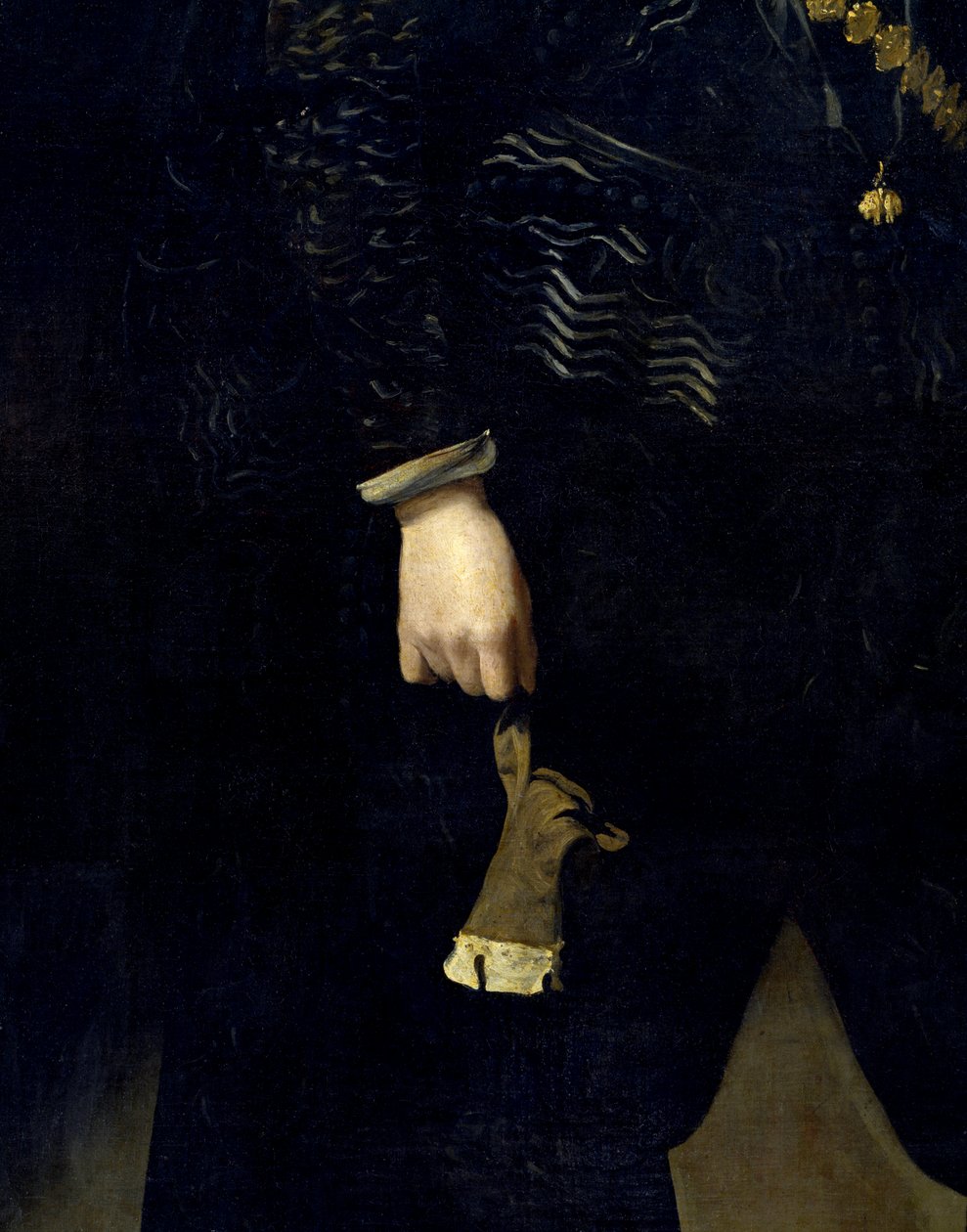 婴儿唐卡洛斯 唐卡洛斯 (1607-1632) 的肖像，菲利普四世国王的兄弟。 细节。 Diego Rodriguez de Silva y Velazquez di Diego Velasquez (1599-1660) 的绘画 作者 迭戈委拉斯开兹