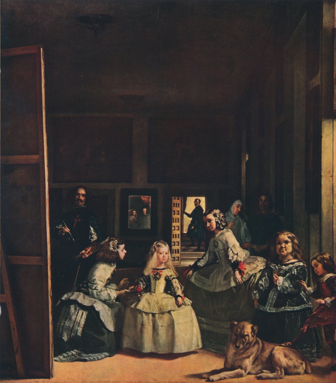Las Meninas或Felipe IV家族，c1656 作者 迭戈委拉斯开兹