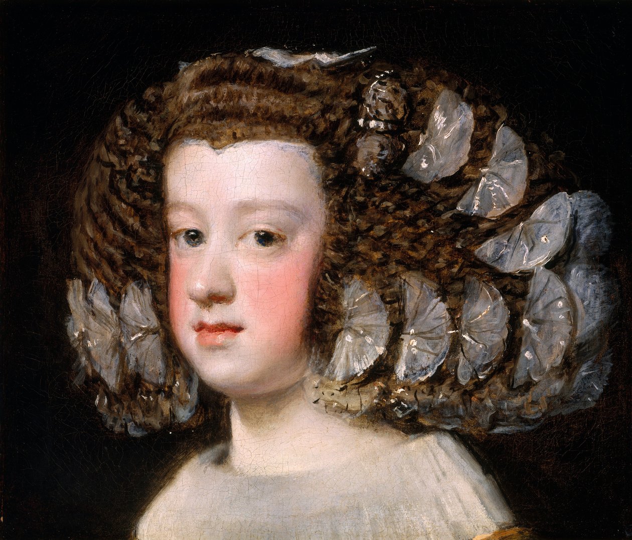 玛丽亚·特蕾莎（MaríaTeresa）1638-1683年，西班牙的Infanta，1651-54年。 作者 迭戈委拉斯开兹