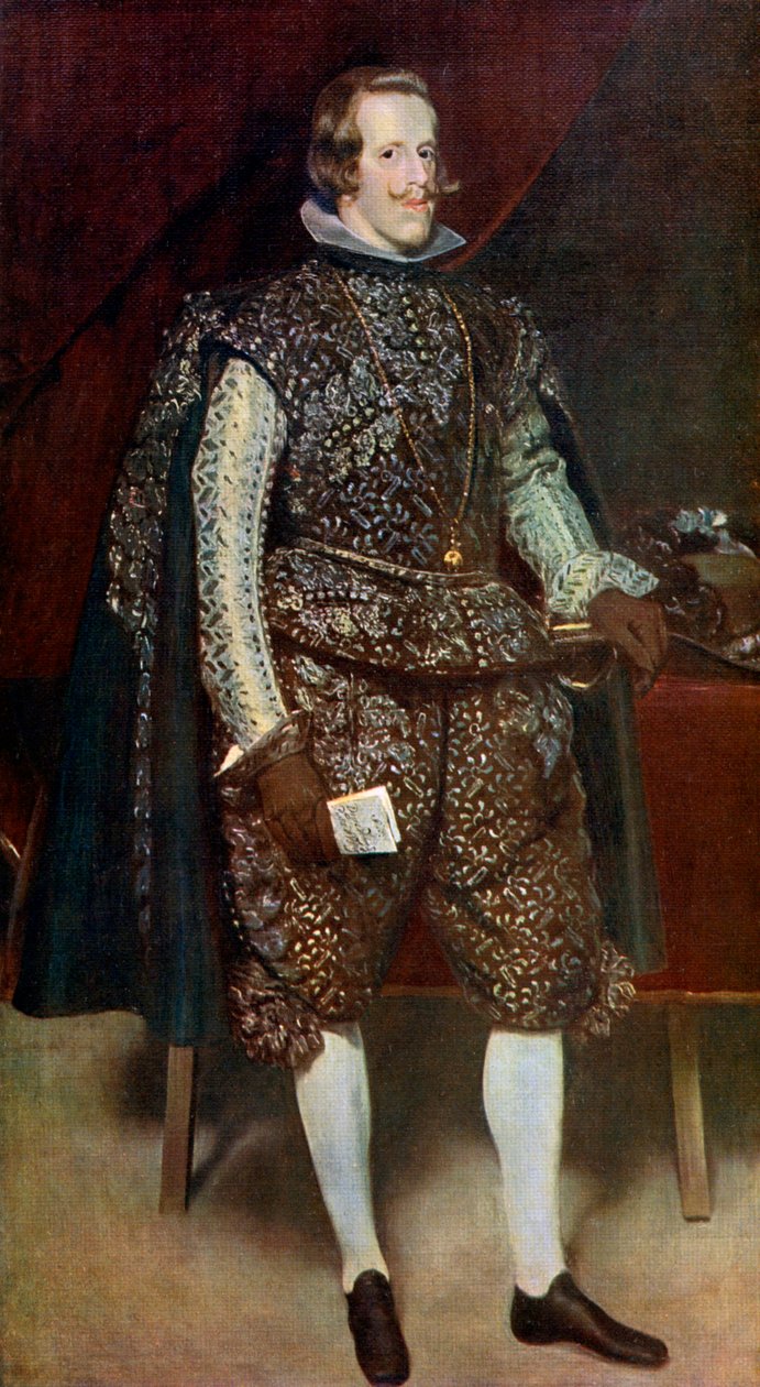 西班牙的菲利普四世（Philip IV），棕褐色和银色，c1631-1632，1912年。 作者 迭戈委拉斯开兹