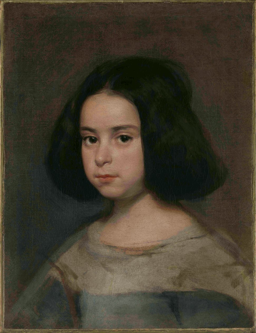 一个女孩的画像，大约1639-1641。 作者 迭戈委拉斯开兹