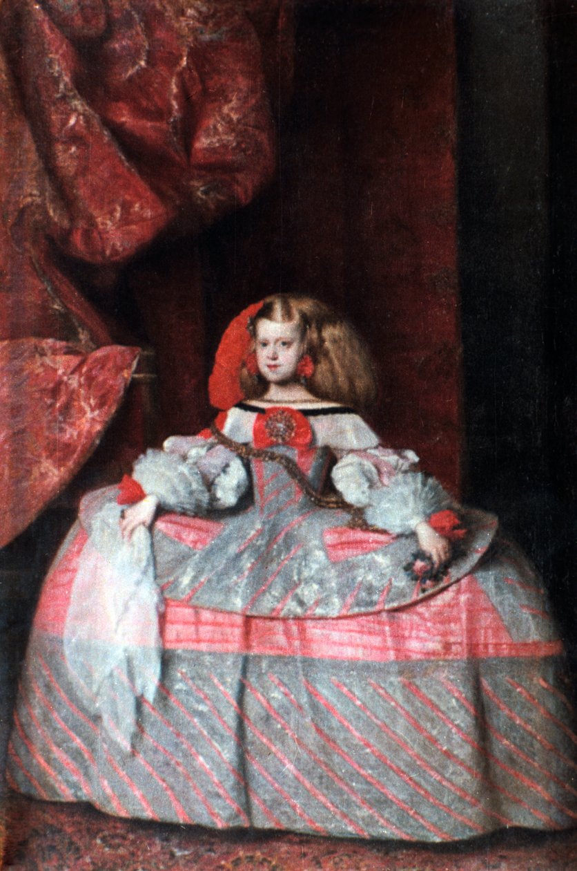 奥地利的Infanta Don Margarita，约1660年。 作者 迭戈委拉斯开兹