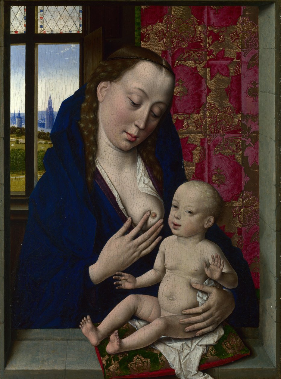 玛丽和孩子 作者 Dieric Bouts