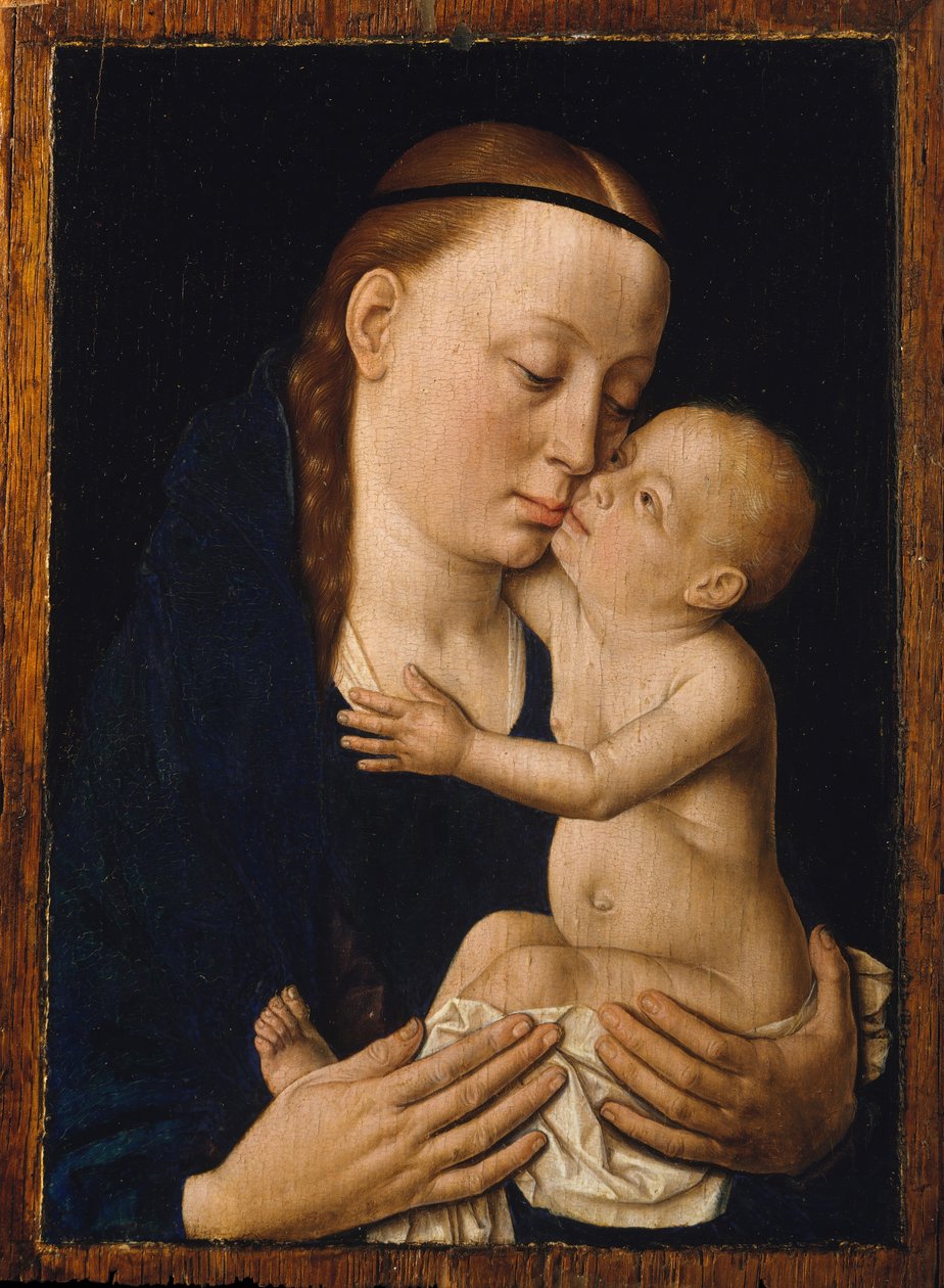 维尔京和儿童，约。 1455-60。 作者 Dieric Bouts
