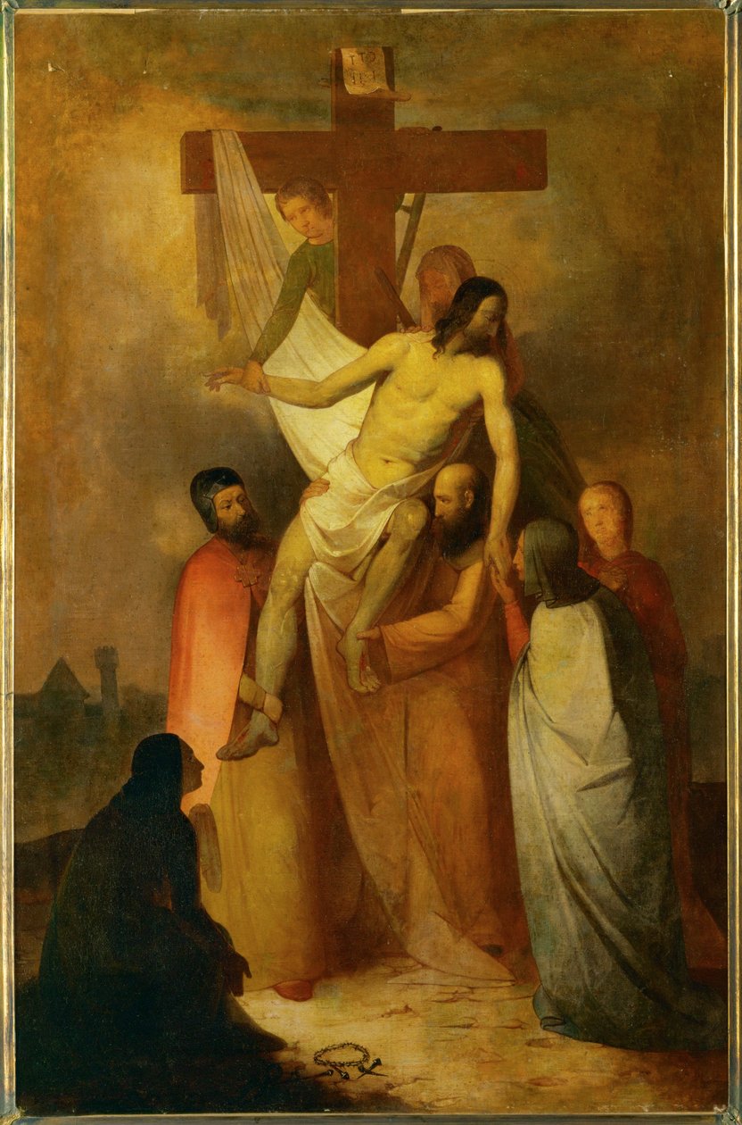 下十字架（布面油画） 作者 