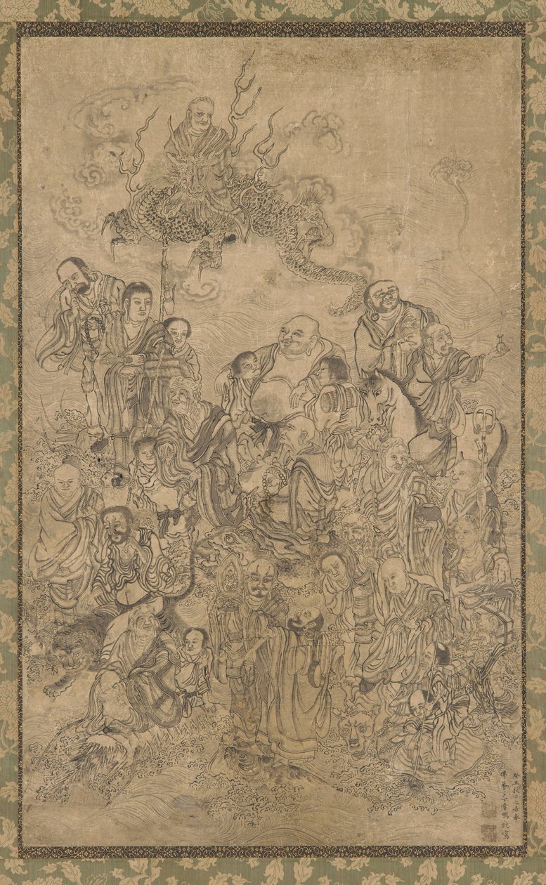 一群罗汉 作者 丁云鹏