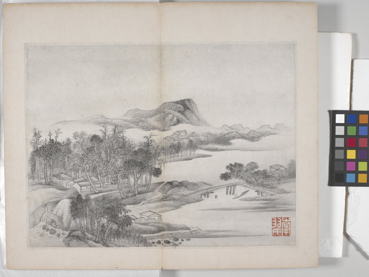 山水画册（纸本水墨画） 作者 丁云鹏