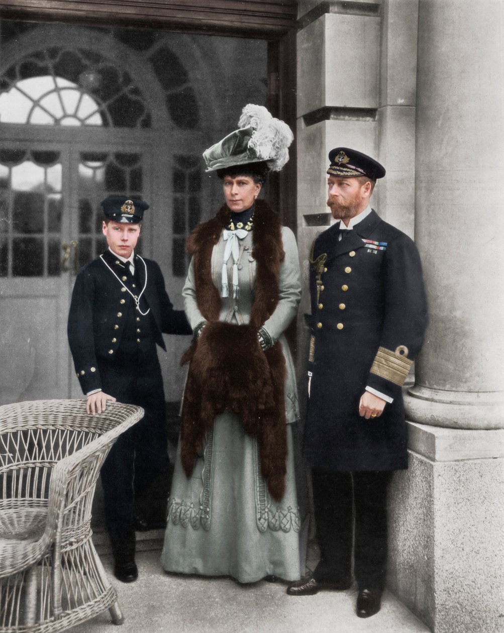 我们的水手国王，他的妃子，以及水手王位继承人》，1910年 作者 丁纳姆