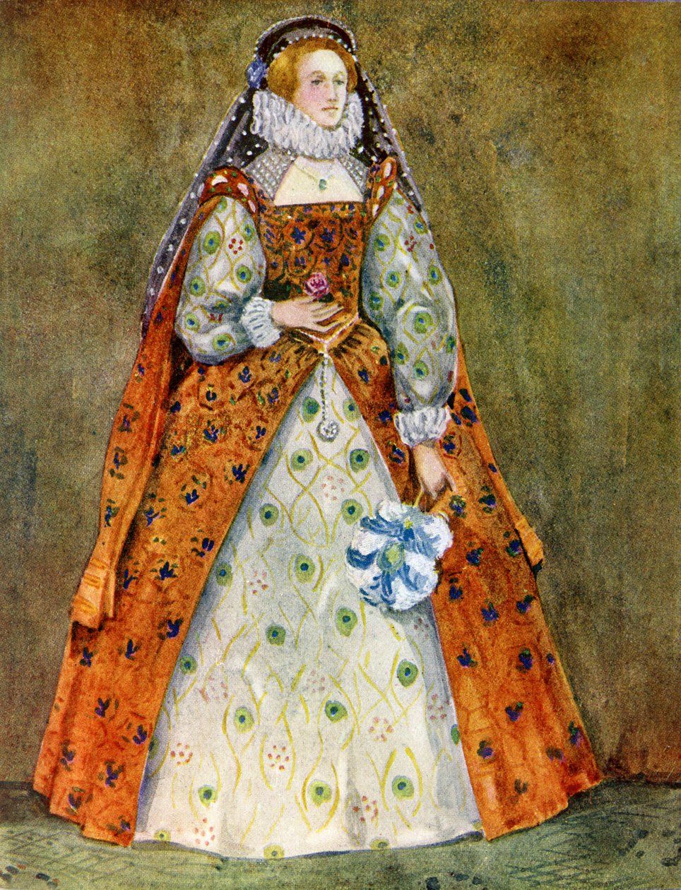 伊丽莎白一世统治时期的女人服装（1558-1603） 作者 迪翁·克莱顿·卡尔斯洛普