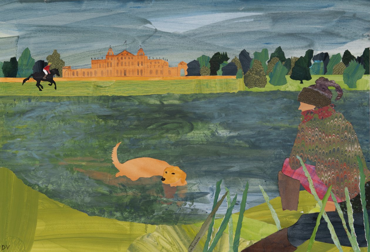 羽毛球（拼贴画） 作者 