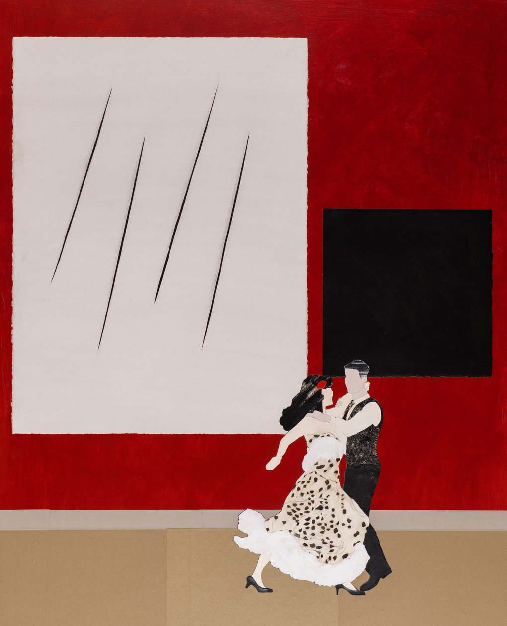 与马列维奇同调》，2020 年（拼贴画） 作者 