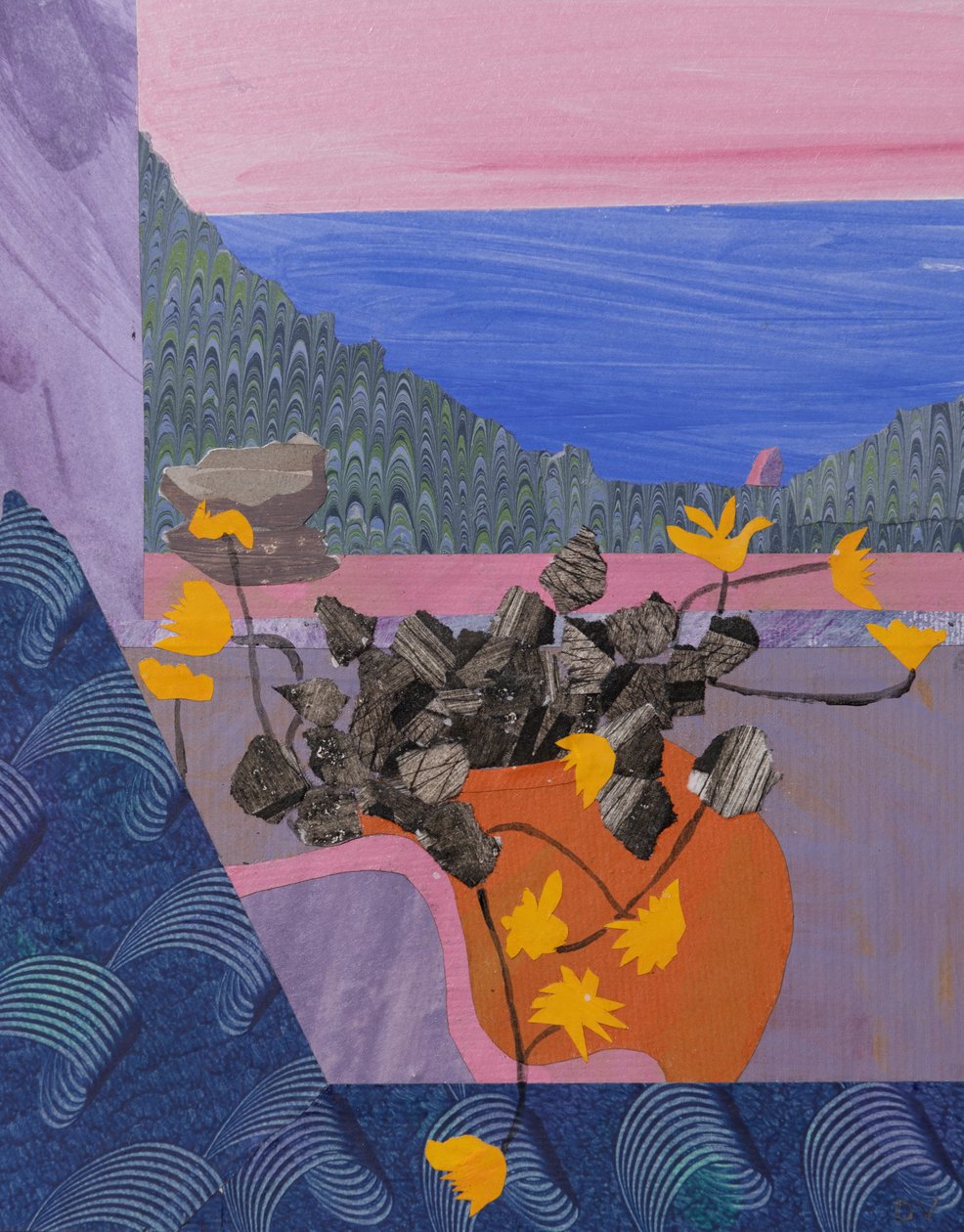 安息在天堂（拼贴画） 作者 