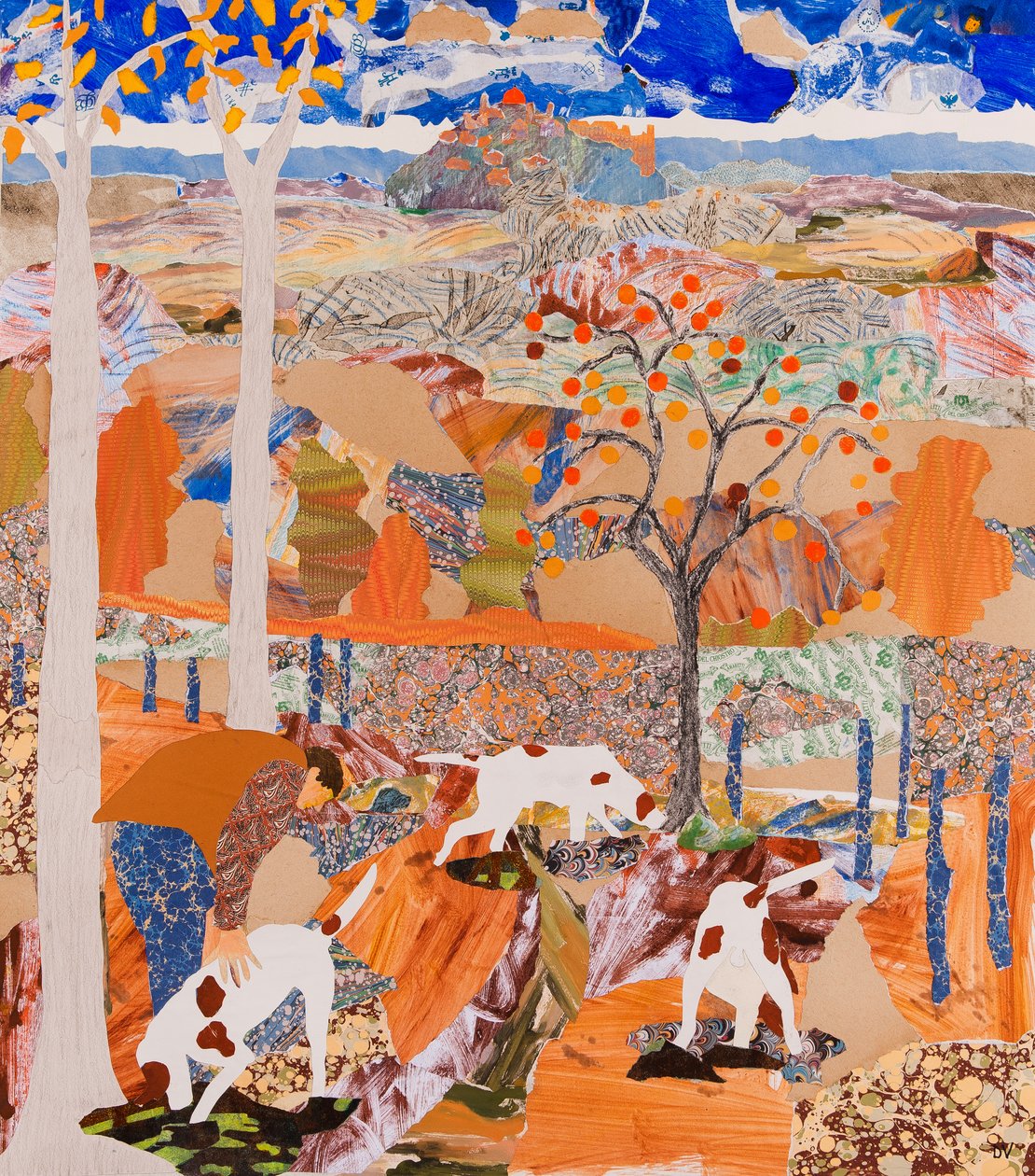 寻找松露，2016（拼贴画） 作者 