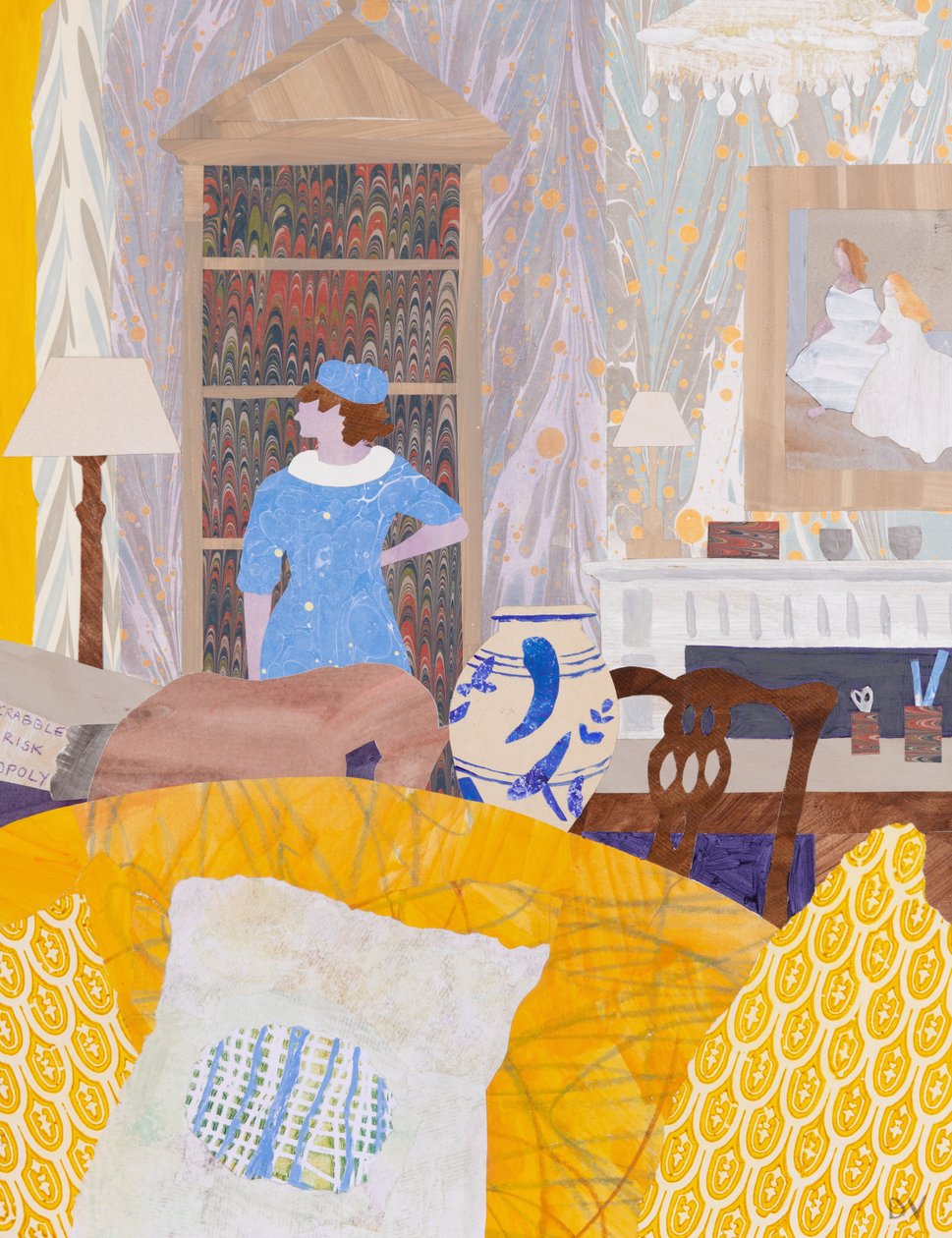 我要出去吗（拼贴画） 作者 