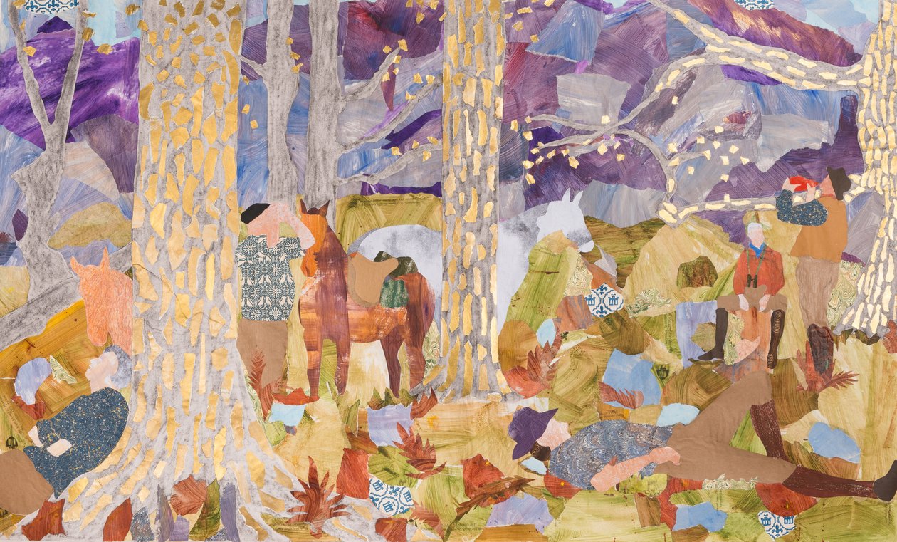 在草地上小憩，派瑞尼 作者 