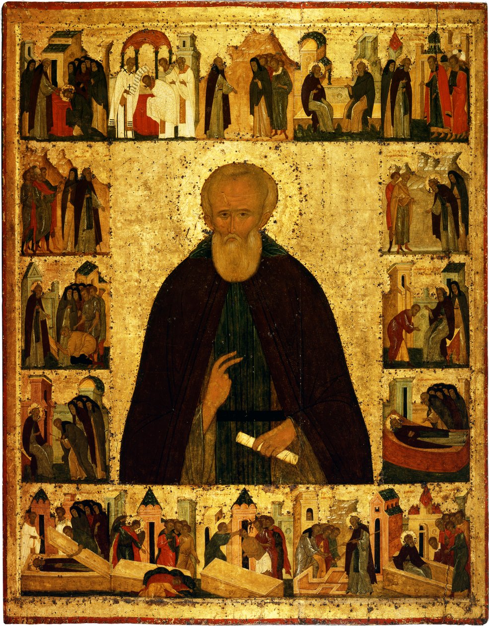 圣德米特里·普鲁鲁茨基（Saint Dmitry Prilutsky）生平，约1503年 作者 狄俄尼修斯