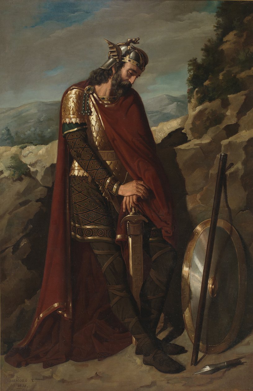 阿西拉一世（Visigothic King），1856年 作者 Dioscoro Teofilo普埃布拉·托林