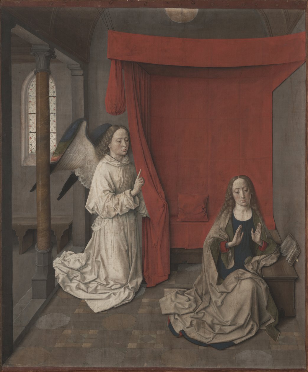 报喜，c.1450-55（对亚麻的瘟疫） 作者 迪克·布特斯