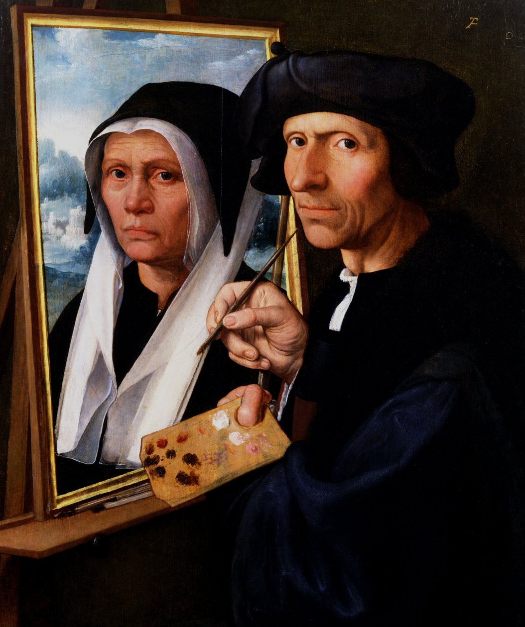 雅各布科内利斯。 van Oostsanen画他妻子的肖像 作者 迪克·雅各布斯（Dirck Jacobsz）
