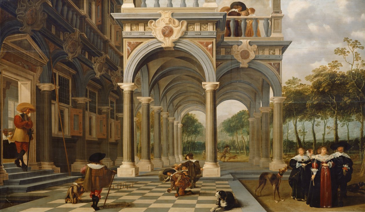 Skittle Players，1637 作者 迪克·范·德伦