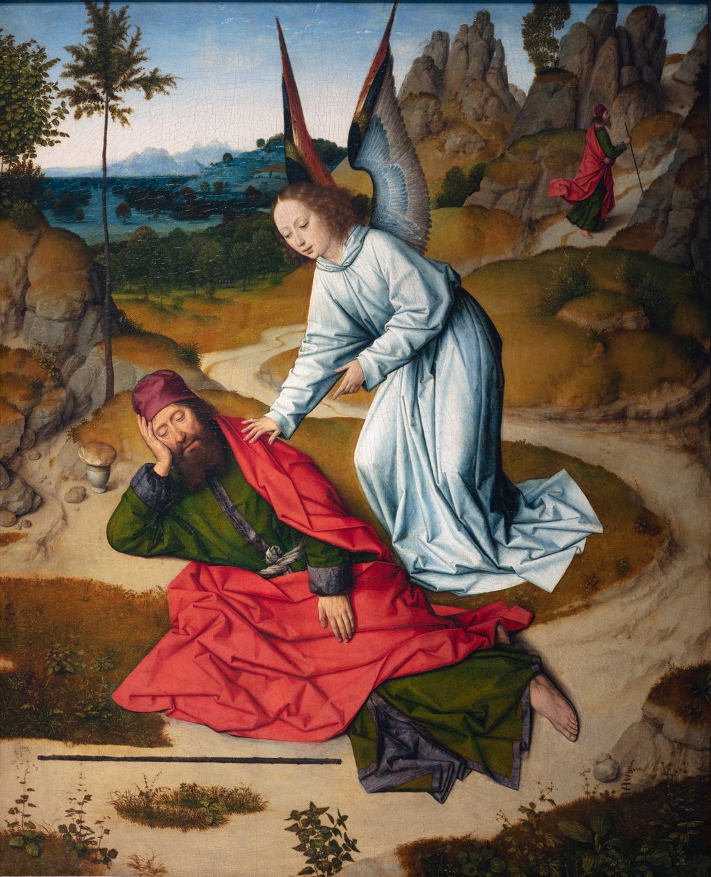 教区教堂（圣彼得教区教堂）。画作。最后的晚餐。德克-布茨。1464-1468.细节。右边面板。 作者 迪克·布特斯