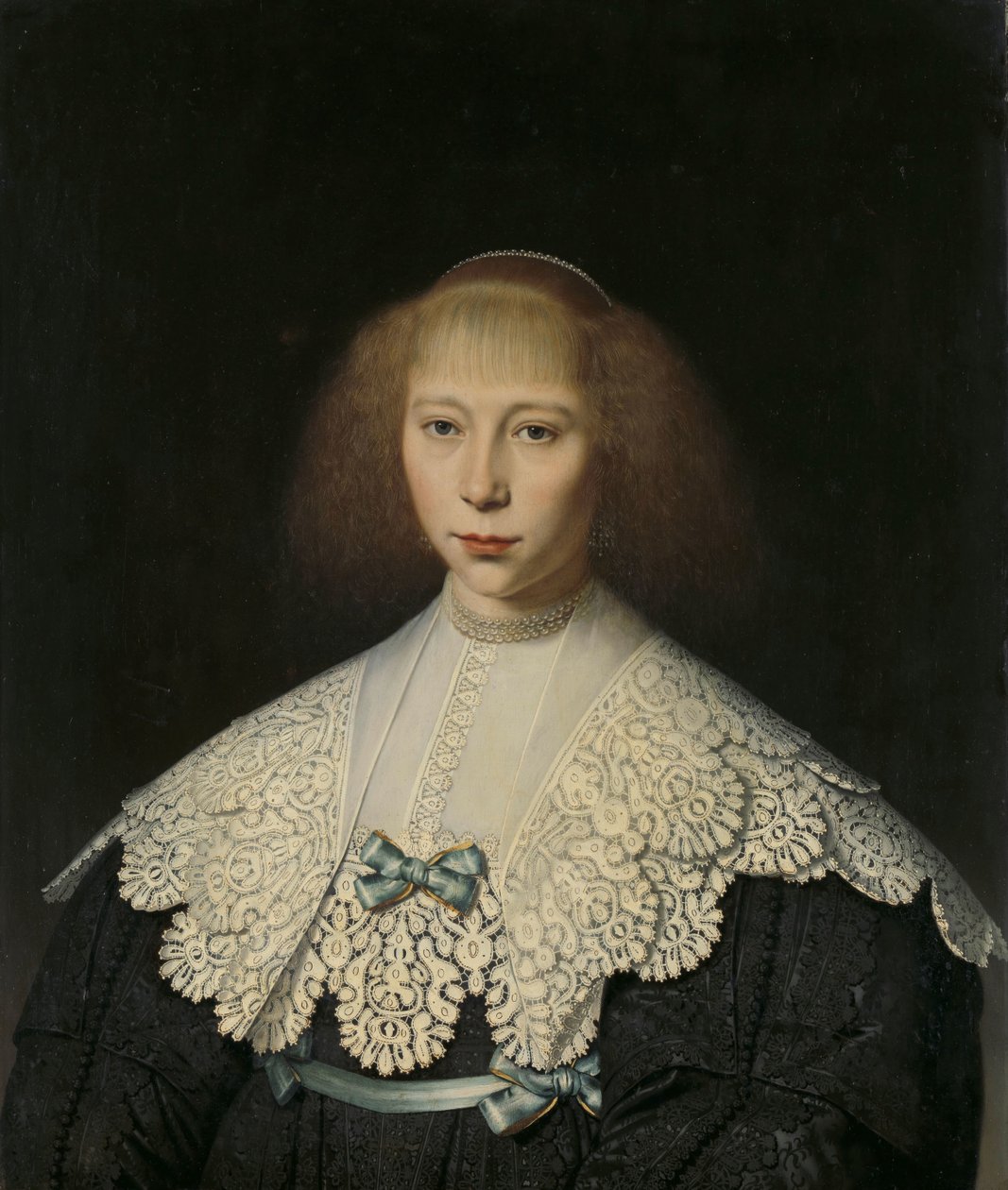 阿加莎·吉尔文克（1617-38）。 弗雷德里克·迪克斯·阿莱维恩 (Frederik Dircsz Alewijn) 的第一任妻子 作者 迪尔克·迪尔克斯。范桑特沃特