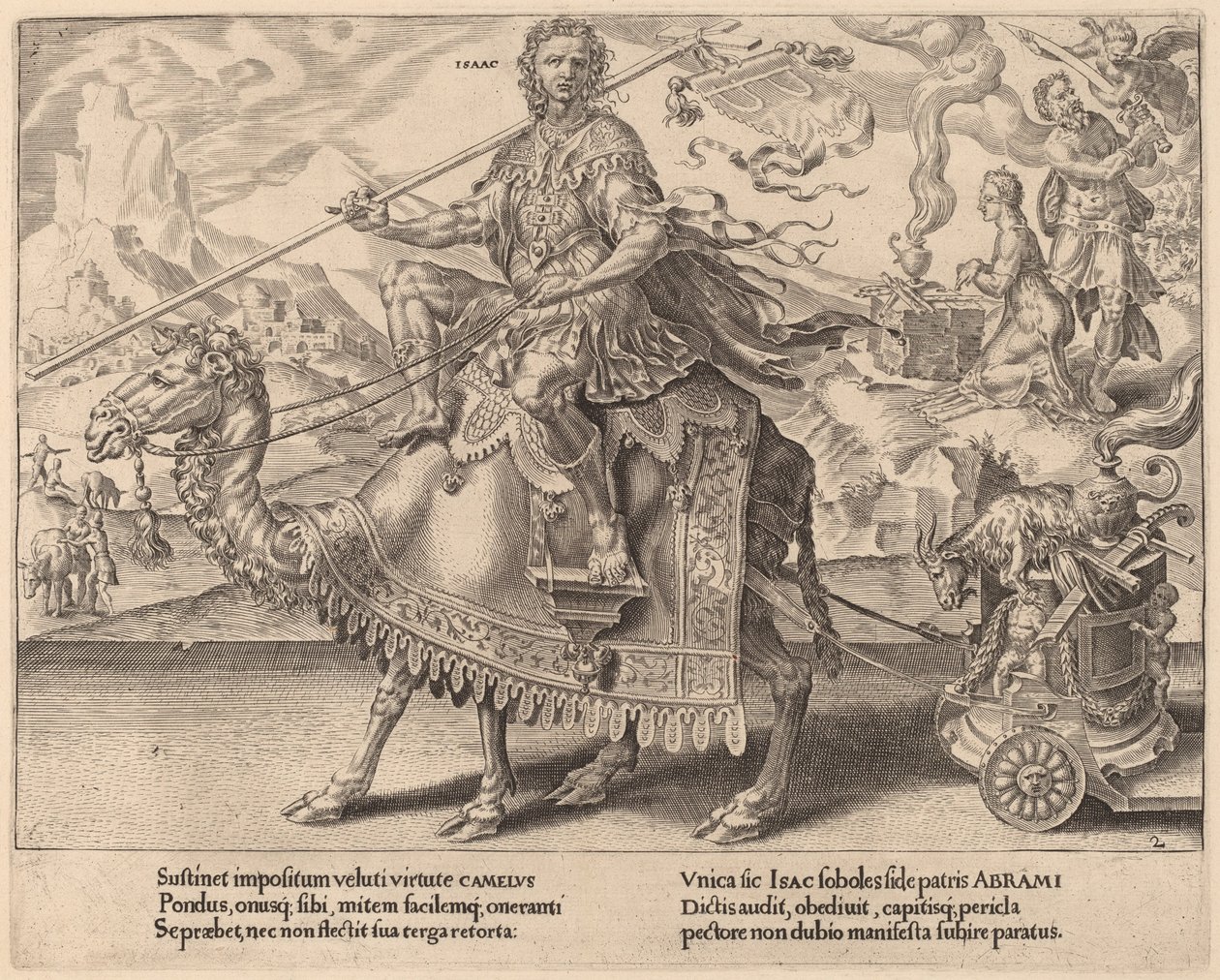 以撒的胜利 作者 Dirck Volckertz Coornhert 在 Maerten van Heemskerck 之后