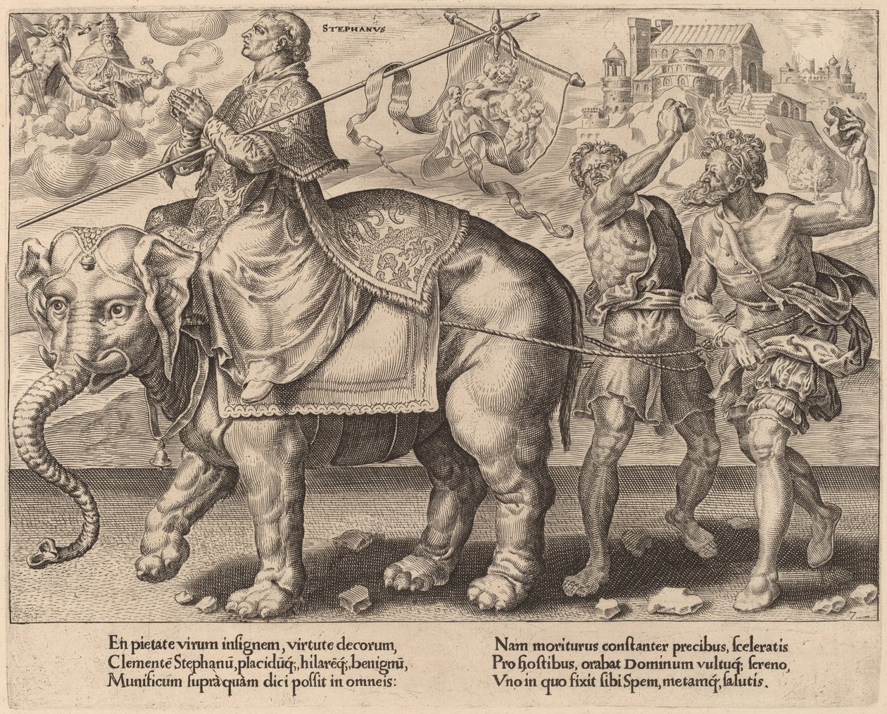 圣斯蒂芬的胜利 作者 Dirck Volckertz Coornhert 在 Maerten van Heemskerck 之后