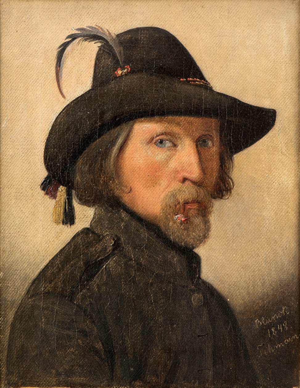 作为军团成员的自画像，1848年。 作者 迪特列夫·布伦克