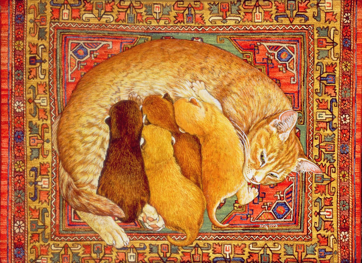 地毯，小猫 作者 迪兹