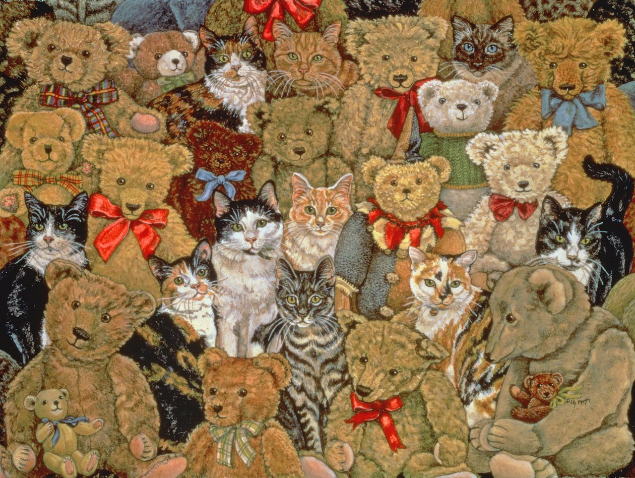 Tedcats，1997年（面板上的丙烯酸树脂） 作者 迪兹