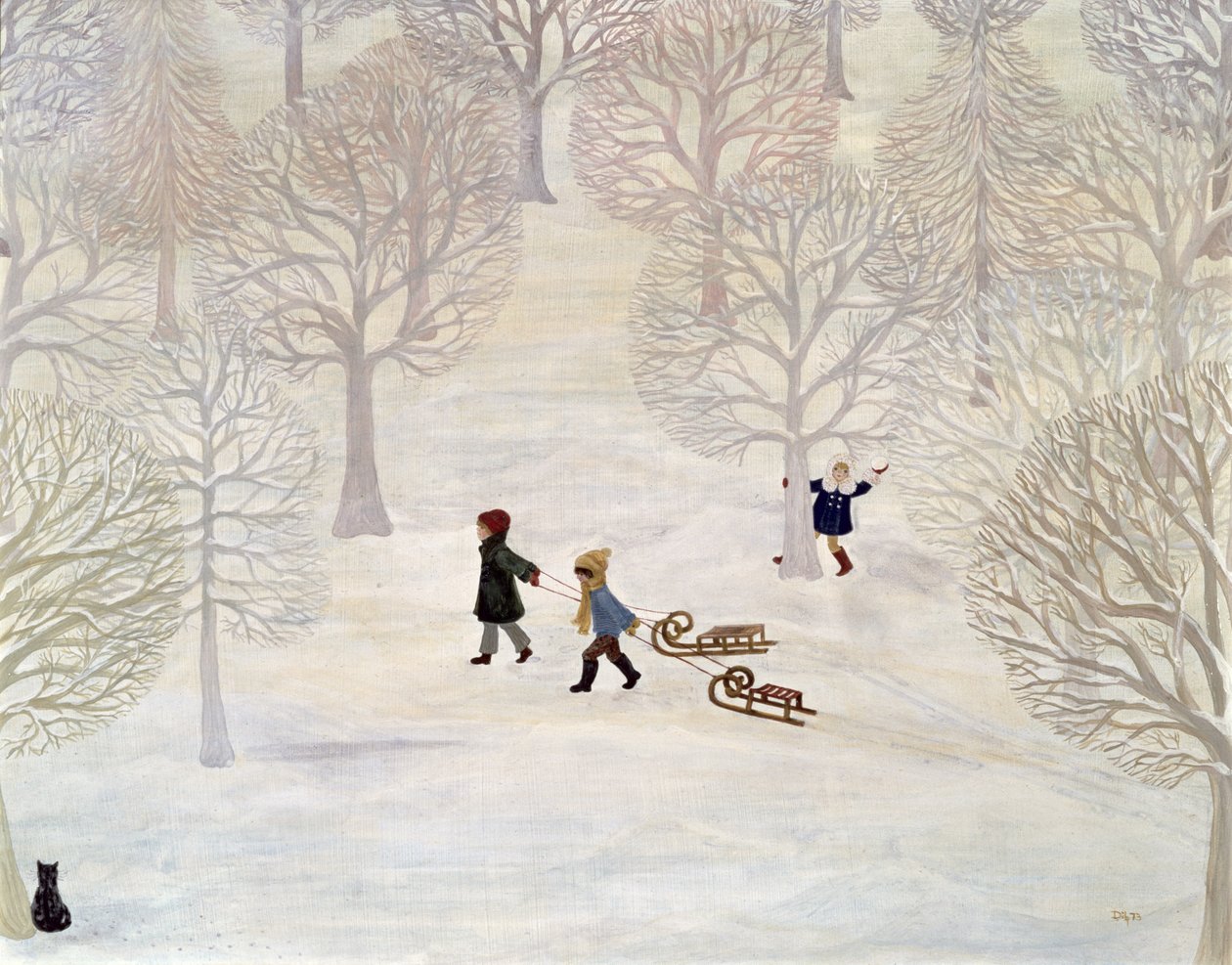 平底雪橇 作者 迪兹