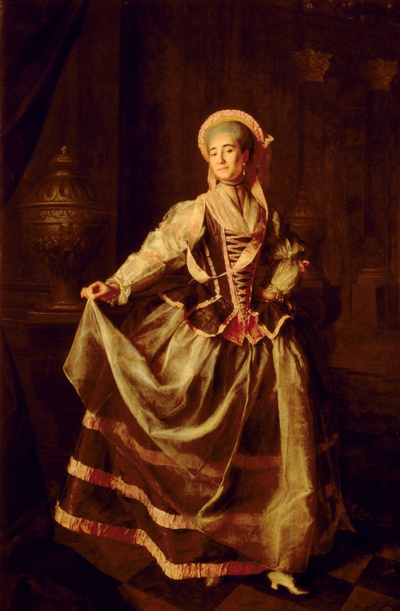 Alexandra Petrovna Liovshina（1757-82）1775年的肖像 作者 德米特里·格里戈里耶维奇·列维茨基