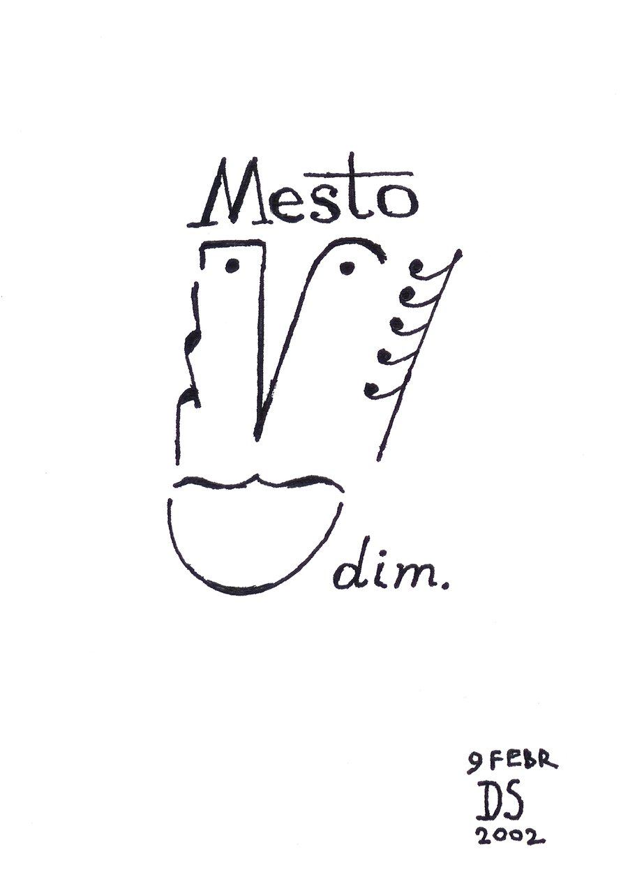 Mesto - 用音乐符号绘制的脸部漫画 作者 德米特里·斯米尔诺夫