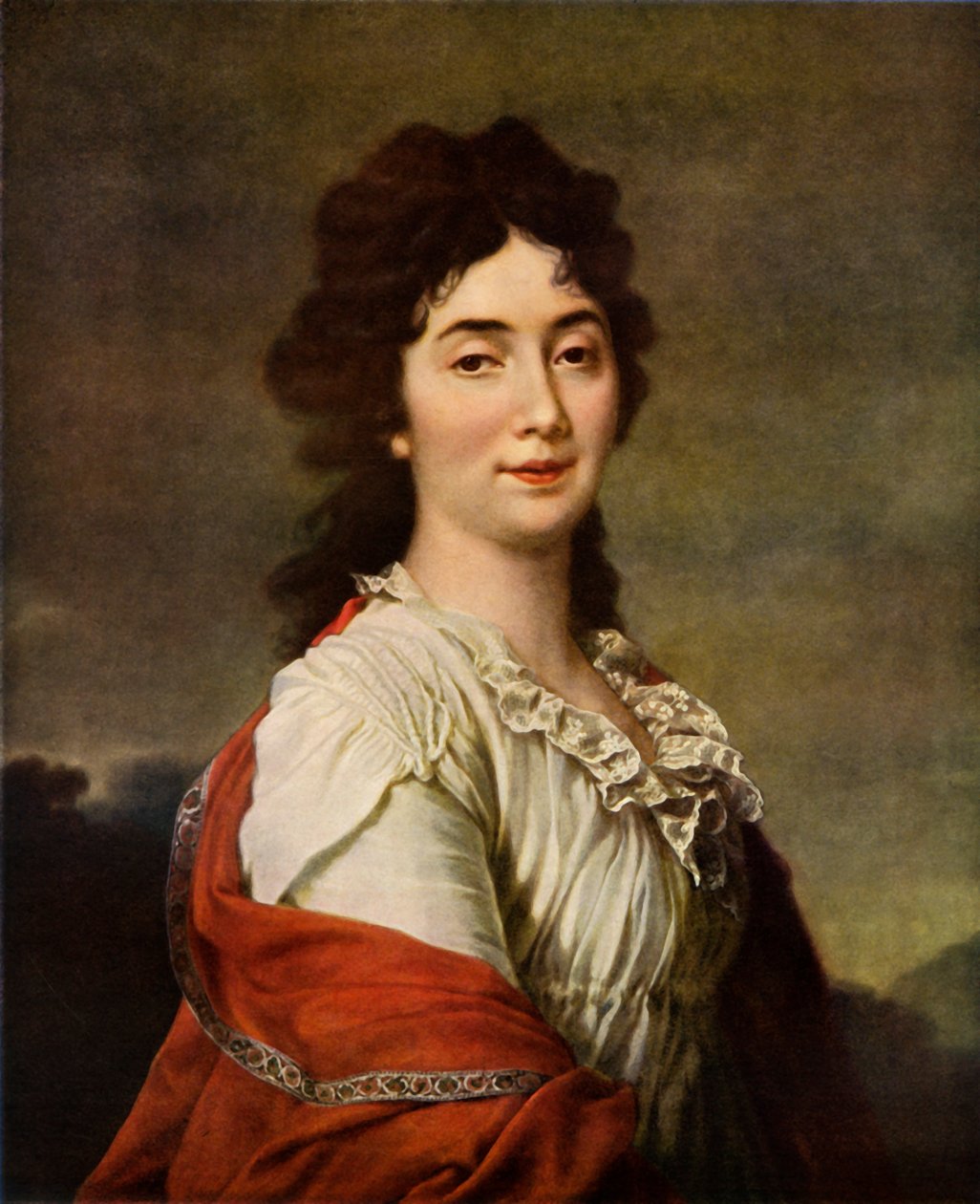 安娜·斯捷潘诺芙娜·普罗托索娃（Anna Stepanovna Protosova）肖像，1800年，1965年。 作者 德米特里·格里戈里耶维奇·列维茨基