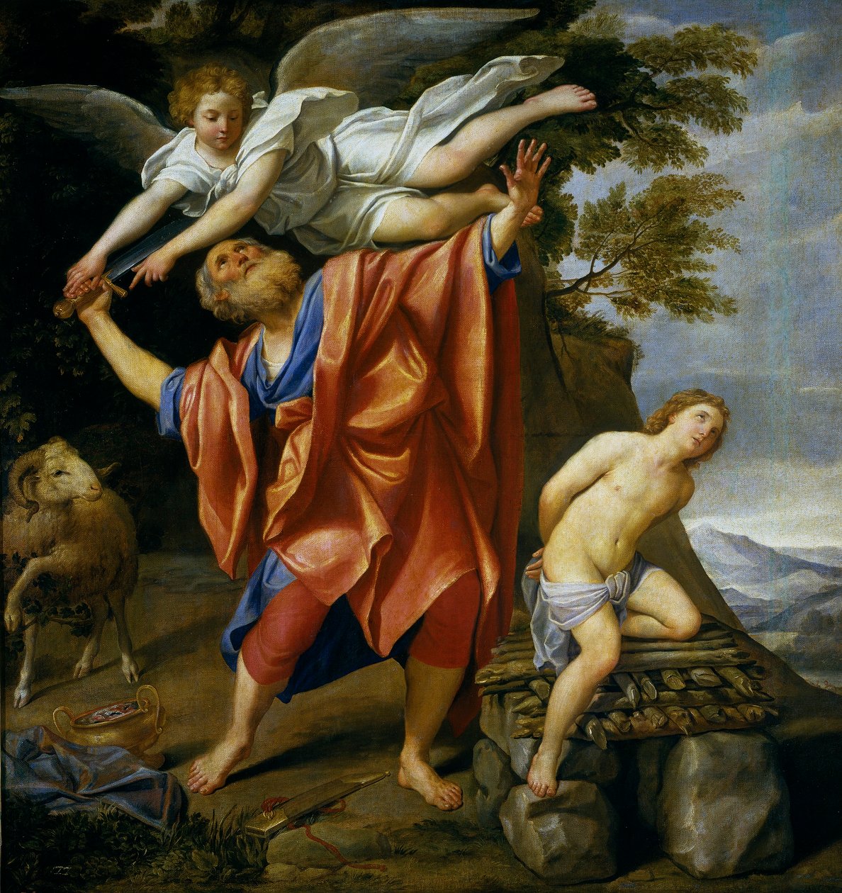 西班牙语  El sacrificio de Isaac 亚伯拉罕的牺牲 作者 多梅尼奇诺