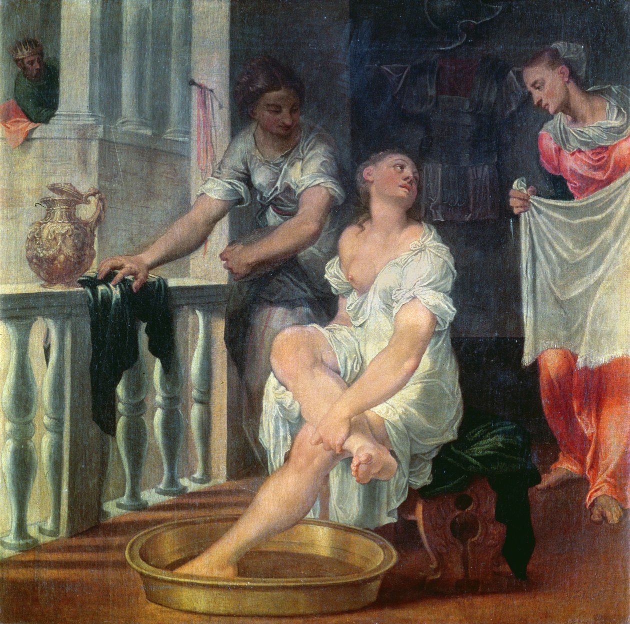 Bathsheba Bathing，1550 作者 多梅尼科·布鲁萨索奇（Domenico Brusasorci）