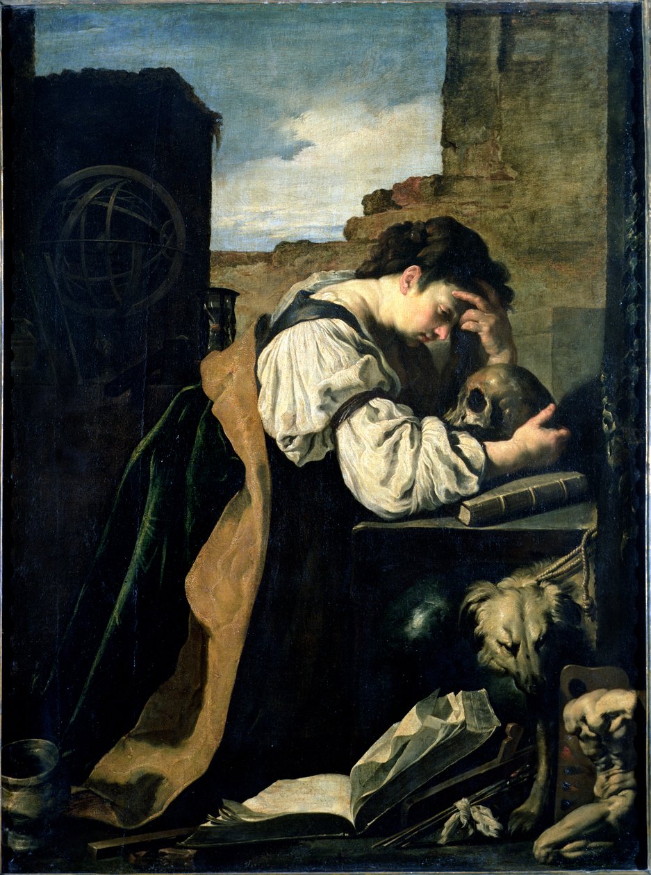 愁绪 作者 Domenico Fetti或Feti