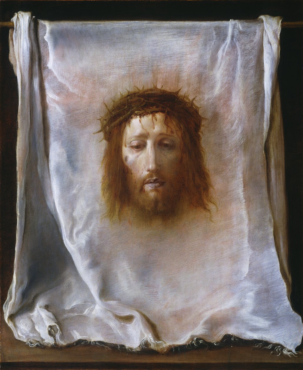 Veronica的面纱，c.1618-22 作者 Domenico Fetti或Feti