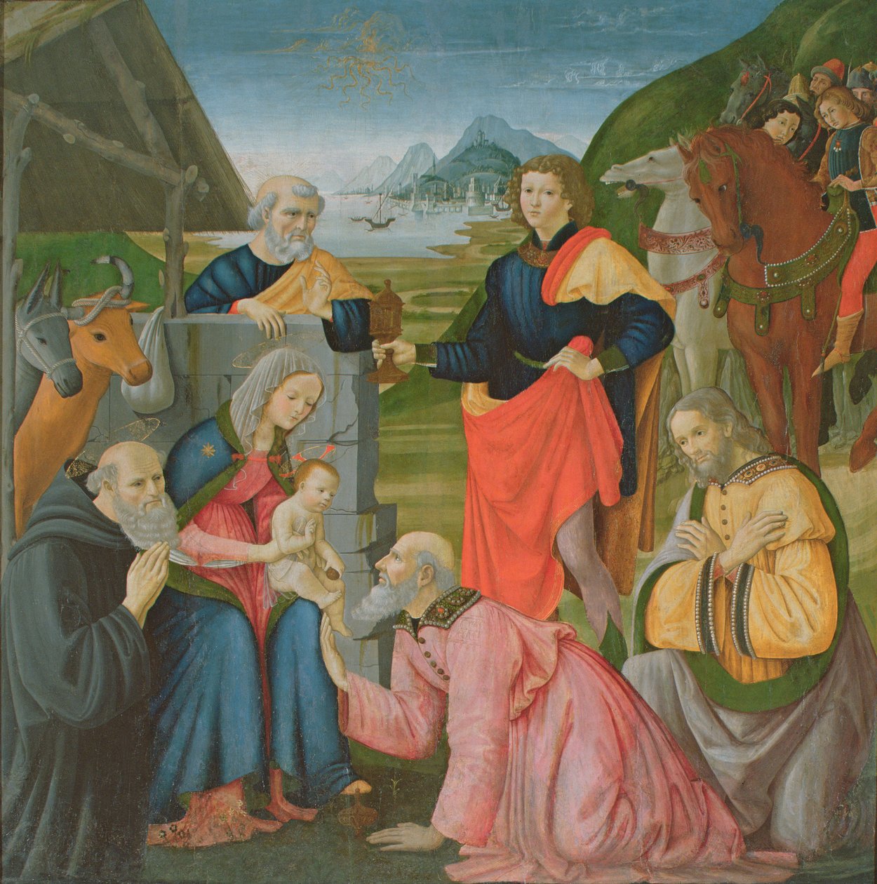 对贤士的崇拜 作者 多梅尼科·吉兰达约（Domenico Ghirlandaio）