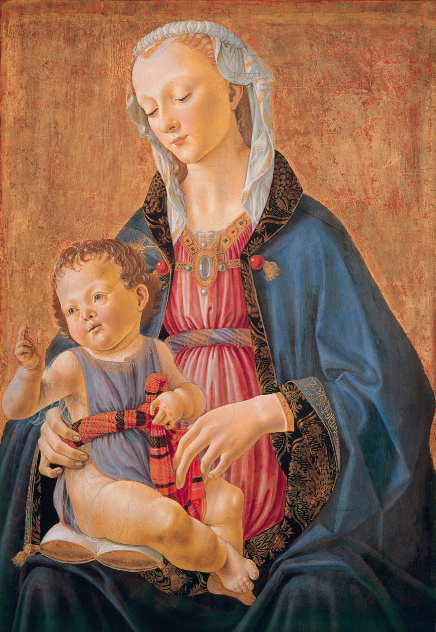 Ghirlandaio，麦当娜和孩子， 作者 多梅尼科·吉兰达约（Domenico Ghirlandaio）