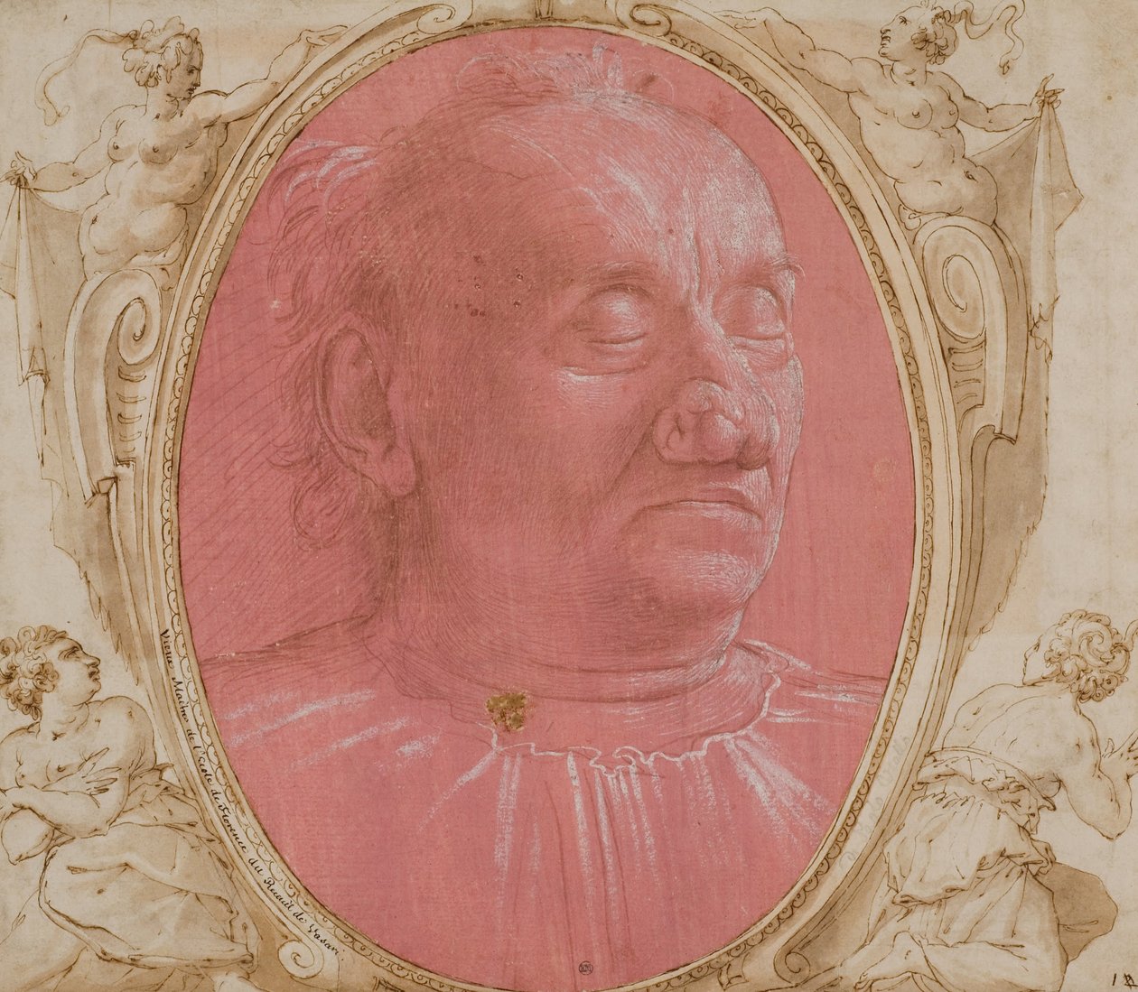 一位老人的头 作者 多梅尼科·吉兰达约（Domenico Ghirlandaio）