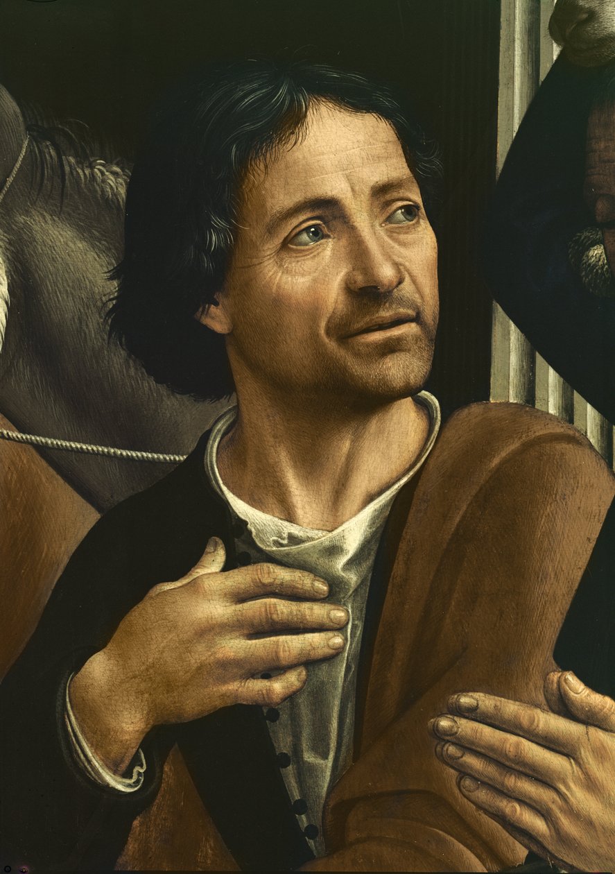自画像（祭坛上的细节） 作者 多梅尼科·吉兰达约（Domenico Ghirlandaio）