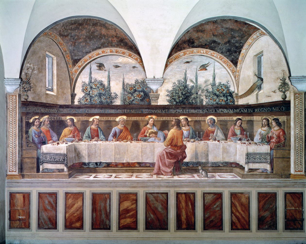 最后的晚餐 作者 多梅尼科·吉兰达约（Domenico Ghirlandaio）